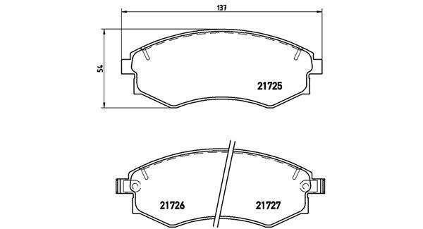 MAGNETI MARELLI Piduriklotsi komplekt,ketaspidur 363700430022